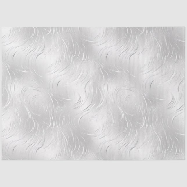 Silver Tone Decoupage Seidenpapier (Vorderseite)