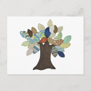 Silver Tree Postcard Postkarte