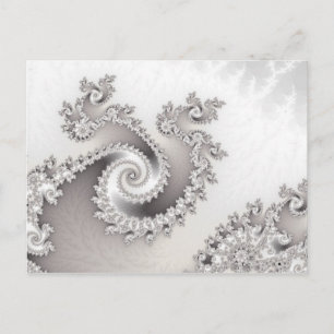Silver Triple Twirl Postkarte