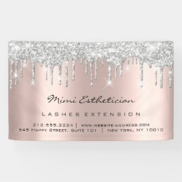 Silver Tropfens Rose Gold Blush Eyelash Makeup Bri Banner