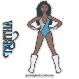 Silver & Turquoise Dancer #1 Aufkleber