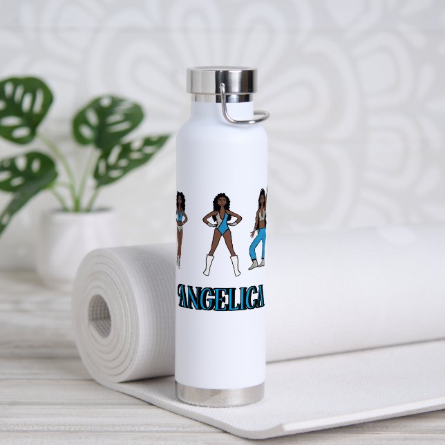 Silver Turquoise Dancer #1 Trinkflasche (Yoga (gedreht))