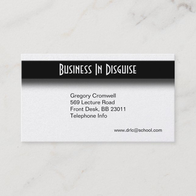 Silver Two Side Business Card Visitenkarte (Vorderseite)