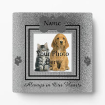 Silver und Black Custom Pet Memorial