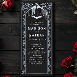 Silver Vampire Kathedrale Gotische Hochzeit Programm