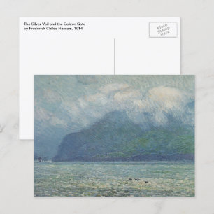Silver Veil und Golden Gate by Childe Hassam Postkarte