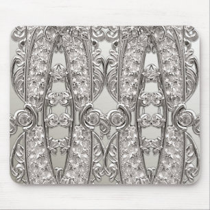 Silver Verziert Modern Mousepad
