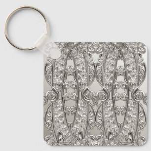 Silver Verziert Modern Schlüsselanhänger