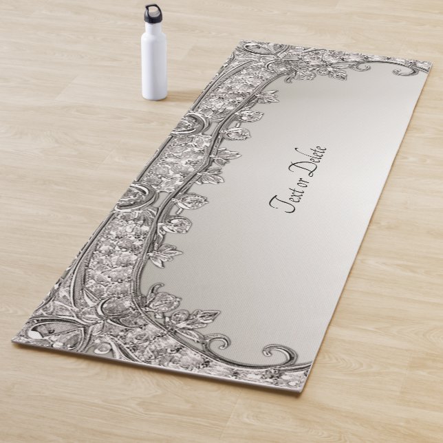 Silver Verziert Modern Yoga Mat Yogamatte (Beispiel)