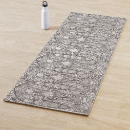 Silver Verziert Modern Yoga Mat Yogamatte