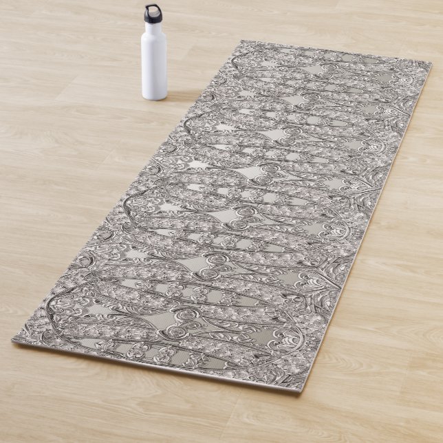 Silver Verziert Modern Yoga Mat Yogamatte (Beispiel)