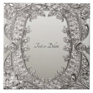 Silver Verziert Moderne Keramik Tile Fliese