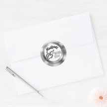 Silver Vinyl Record 25. Geburtstagsparty Dekor