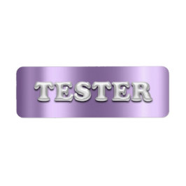 Silver Violet Lila 3D Tester Sample Contaners