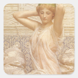 Silver von Albert Joseph Moore, Viktorianische Kun Quadratischer Aufkleber
