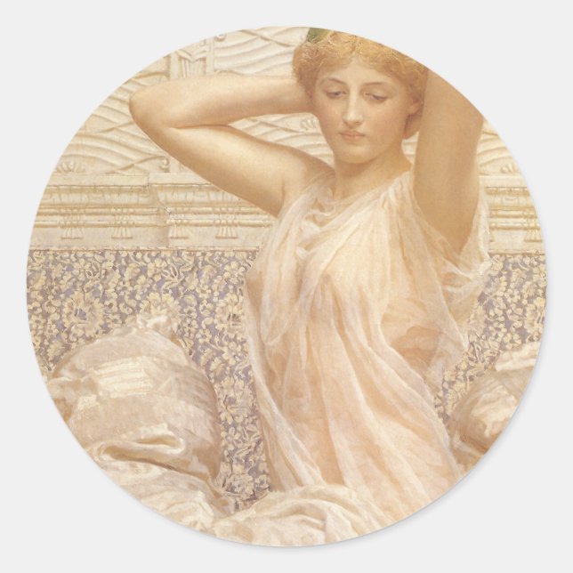 Silver von Albert Joseph Moore, Viktorianische Kun Runder Aufkleber (Vorderseite)