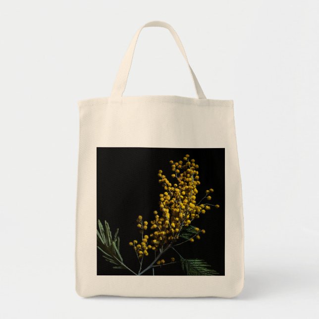 Silver Wattle Blume Tragetasche (Vorne)