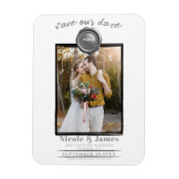 Silver Wax Siegel Foto Wedding Save the Date