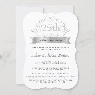 Silver Wedding 25. Jubiläumsveranstaltung Einladung