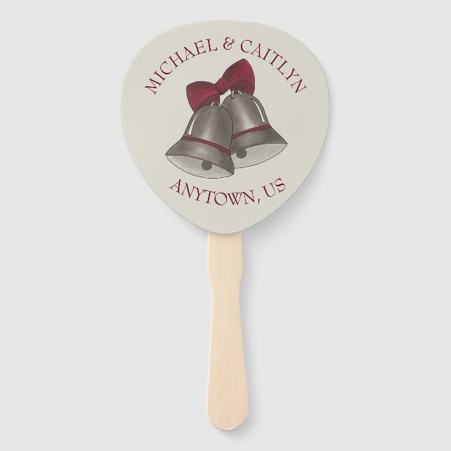 Silver Wedding Bells Ehefeierungsprogramm Fächer (Vorderseite)