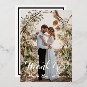 Silver Wedding Foto Flat Vielen Dank Karten