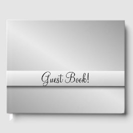 Silver Wedding Guest Book Gästebuch