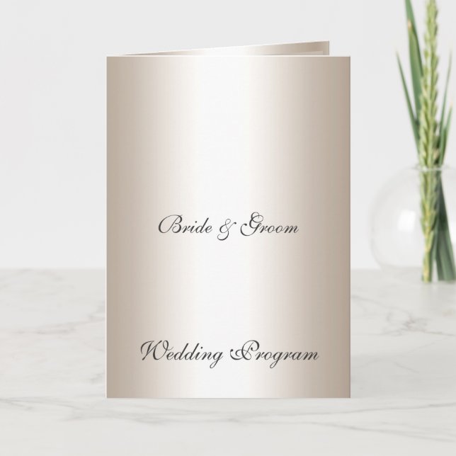 Silver Wedding Program Programm (Vorderseite)