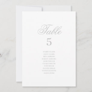 Silver Wedding Seekarte Einladung