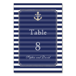 Silver WeddingTable Number Tischnummer