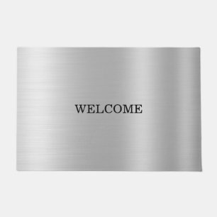 SILVER WELCOME FUßMATTE