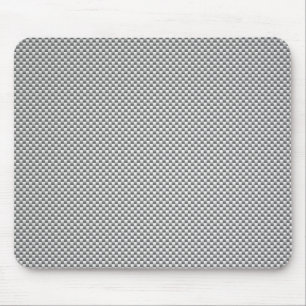 Silver White Carbon Fibre Print Mousepad