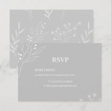 Silver White Corner Floral Boho Wedding