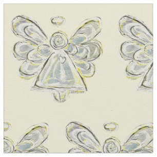 Silver White Guardian Angel Kunststoffe Stoff