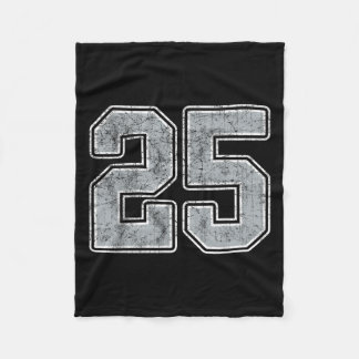 Silver White Number 25 Jersey Player Uniform #25 Fleecedecke