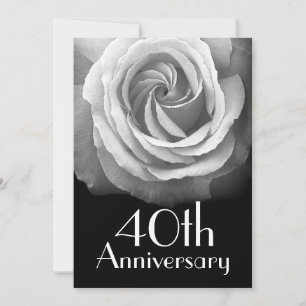 Silver White Rose, 40. Jahrestag Einladung