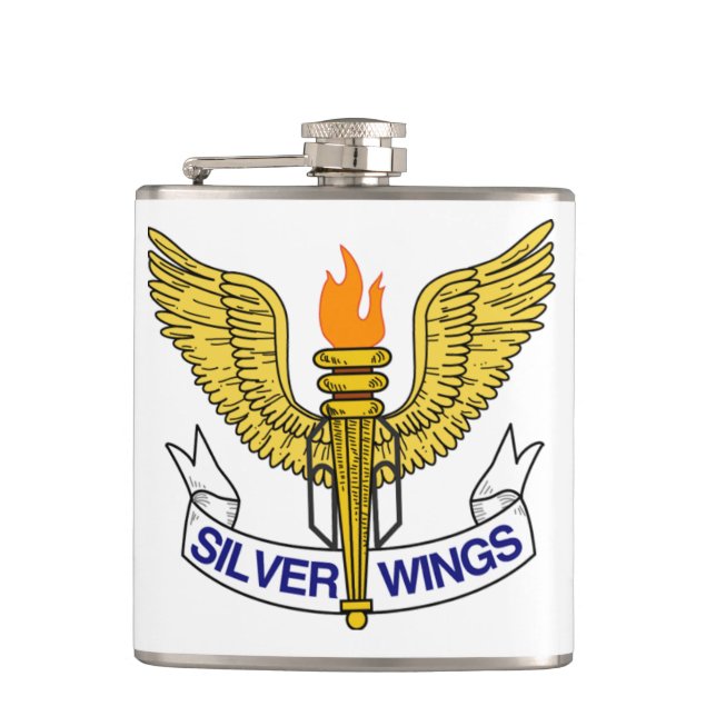 Silver Wings Flask Flachmann (Vorderseite)