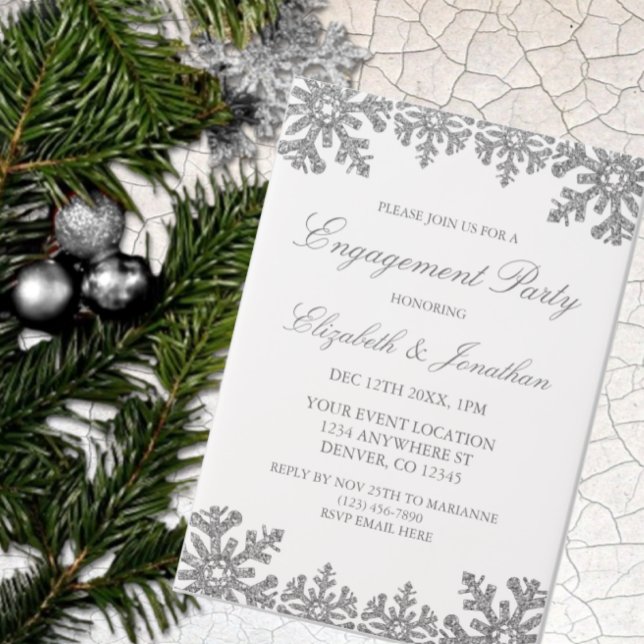 Silver Winter Snowflake Engagement Party (Von Creator hochgeladen)