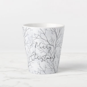 Silver Winter Trees Weihnachten Milchtasse