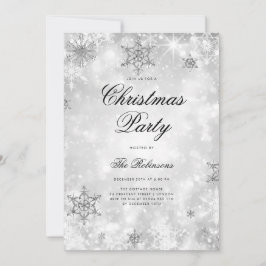 Silver Winter Wonder Holiday Einladungsprogramm & Einladung