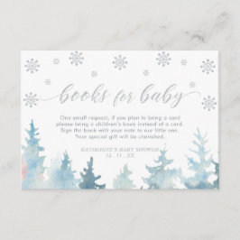 Silver Winter Wonderland Books for Baby Enclosure Begleitkarte
