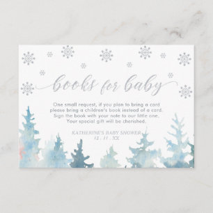 Silver Winter Wonderland Books for Baby Enclosure Begleitkarte