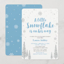 Silver Winter Wonderland, Boy Baby Dusche/Sprinkle