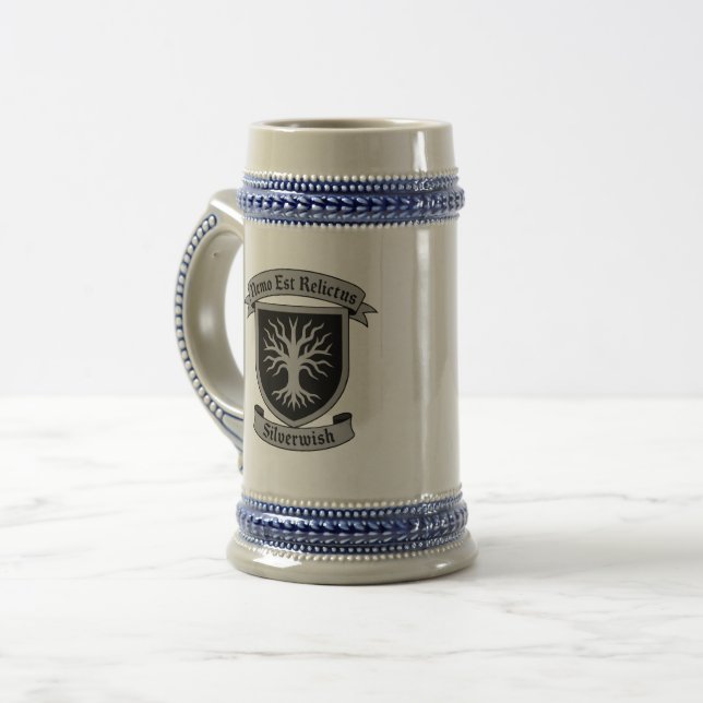Silver Wish Wappen und Motto Tasse Originale Farbe (Vorderseite Links)