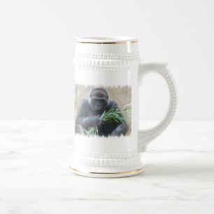 Silverback-Gorilla-Bier Stein Bierglas