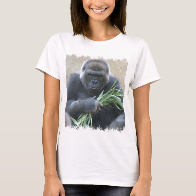 Silverback-Gorilla-Damen-T - Shirt (Vorderseite)