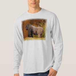 Silverback-Gorilla-Foto-langer Hülsen-T - Shirt