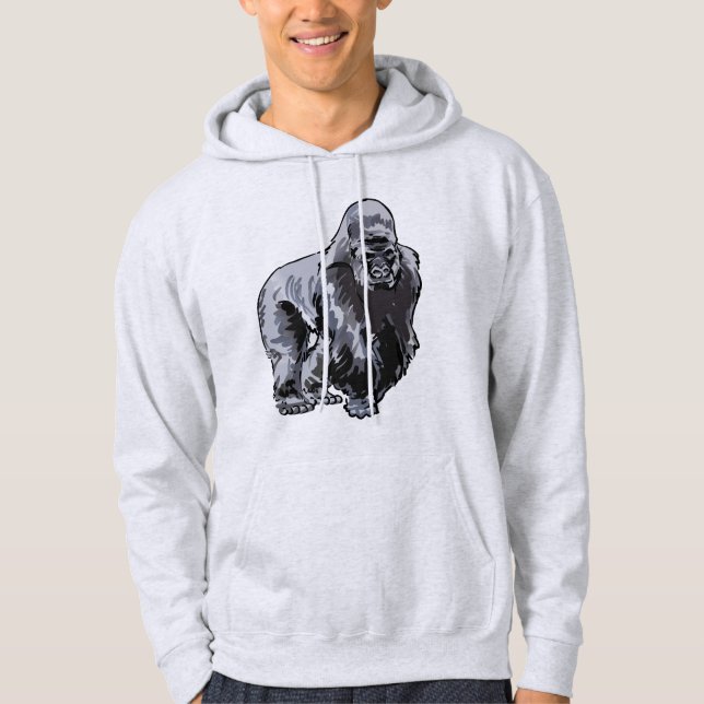 Silverback Gorilla Hoodie (Vorderseite)