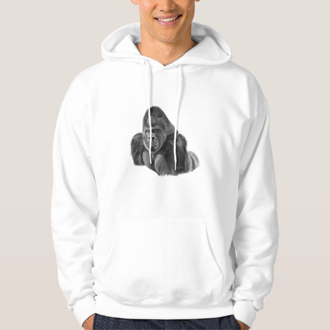 Silverback Gorilla Hoodie ゴリラのパーカー (Vorderseite)