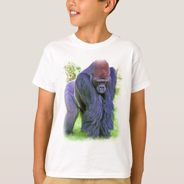 Silverback-Gorilla im Öl T-Shirt (Vorderseite)