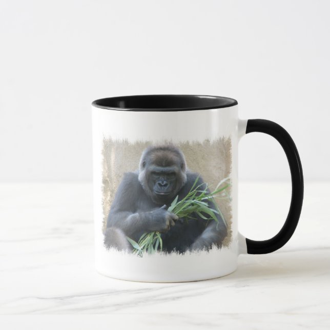 Silverback-Gorilla-Kaffee-Tasse Tasse (Rechts)
